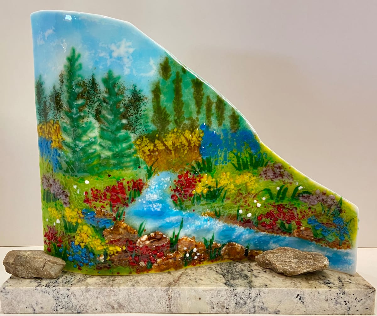 Rocky Stream by Cindy Cherrington 