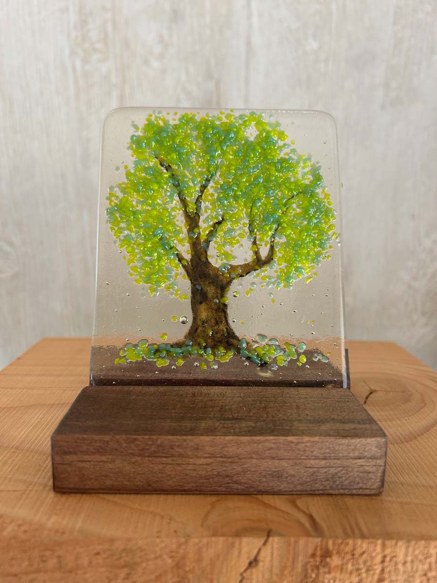 Fantasy Forest - Spring Green by Cindy Cherrington 