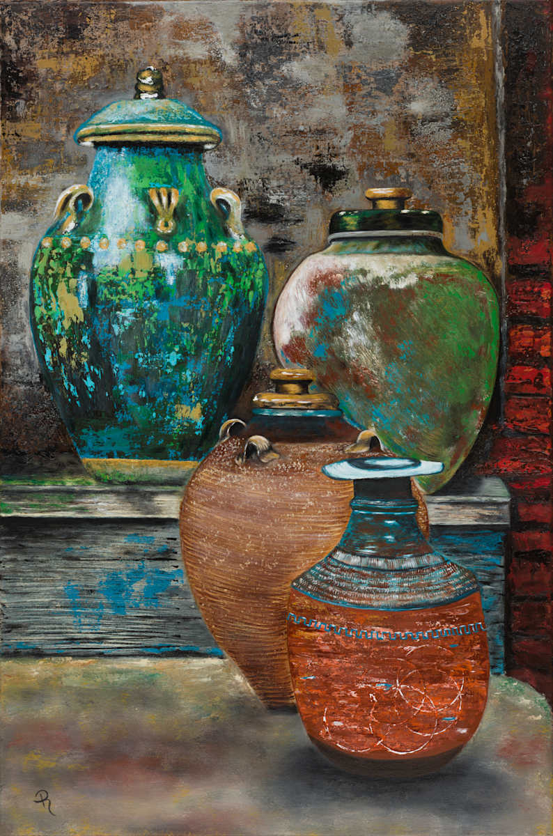 Chipped and Charming Art Print - 16x24 (framed) by Donna Richardson 