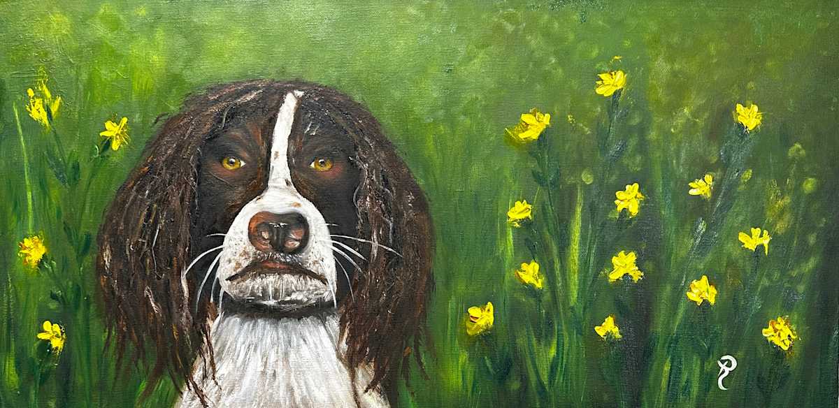 Charlie in the Flowers by Donna Richardson 