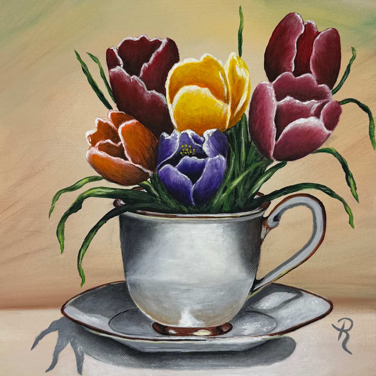Teacup Tulips by Donna Richardson 