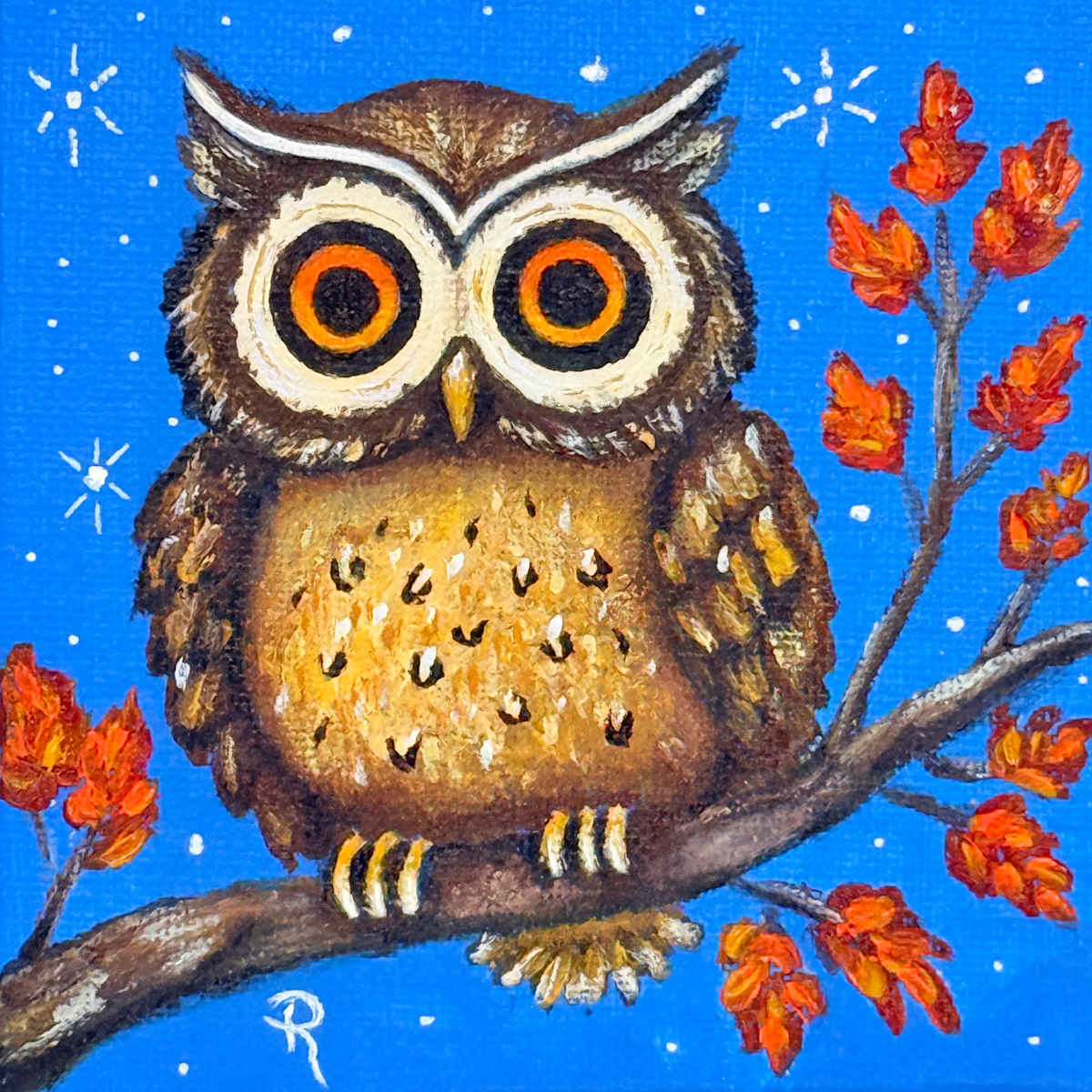 Little Fall Owl by Donna Richardson, Image 1.