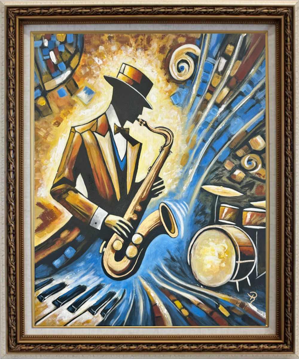 Bootleg Blues Canvas Print - Framed 1/1 by Donna Richardson