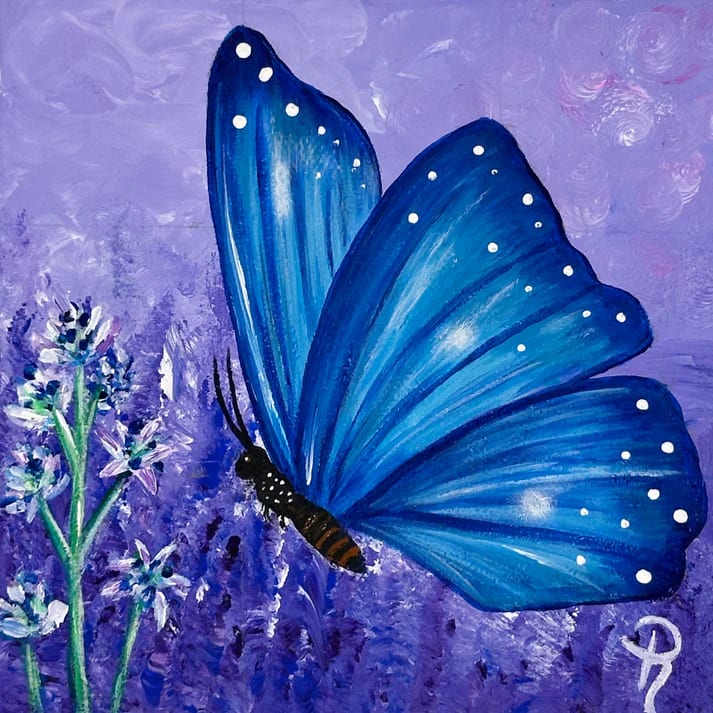 Fluttering Amongst Lavender by Donna Richardson, Image 1.
