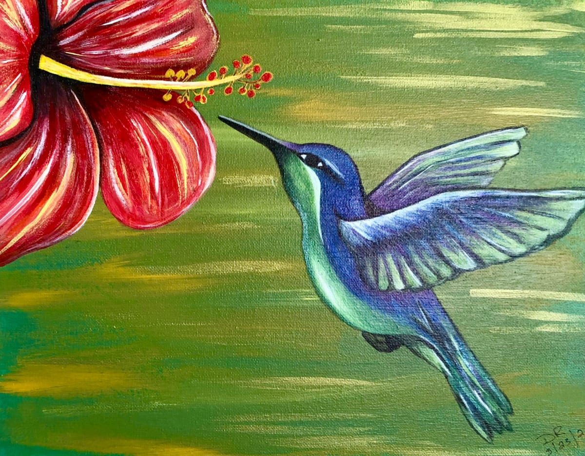Hibiscus Humming by Donna Richardson 
