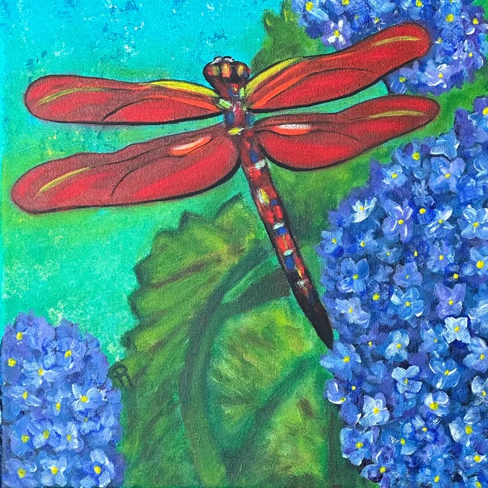 Red Dragonfly by Donna Richardson 