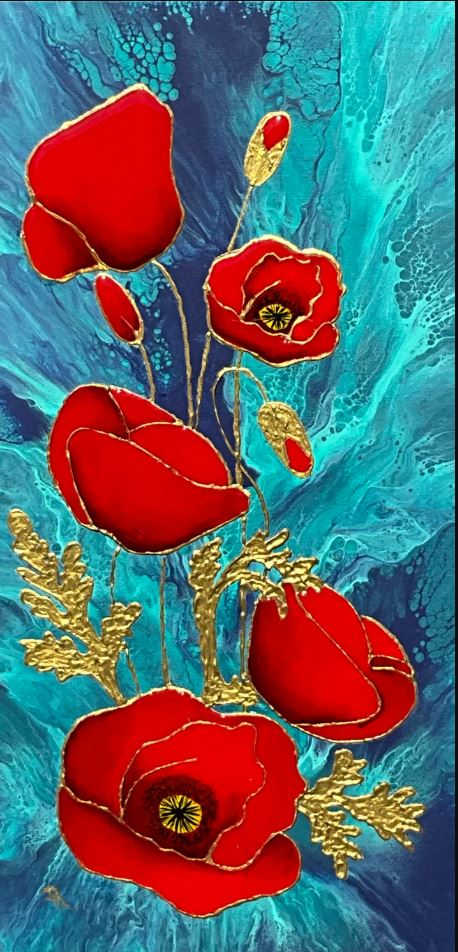 Red Poppies by Donna Richardson 