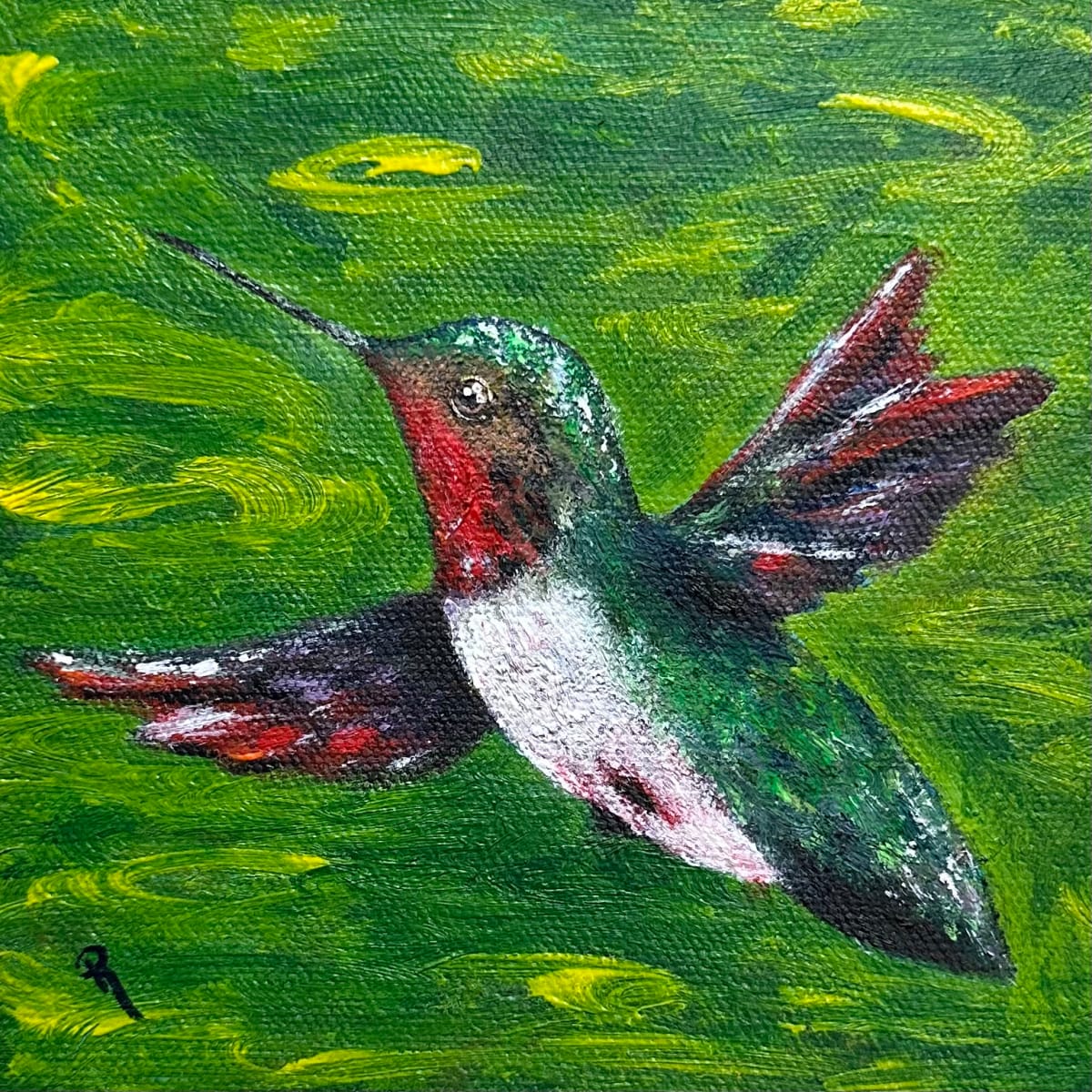 Ruby Whirl Hummingbird by Donna Richardson 