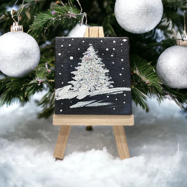 White Christmas Tree by Donna Richardson 