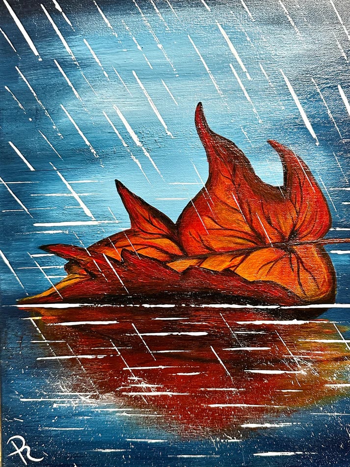 Wind Dancer Fallen Leaf by Donna Richardson 
