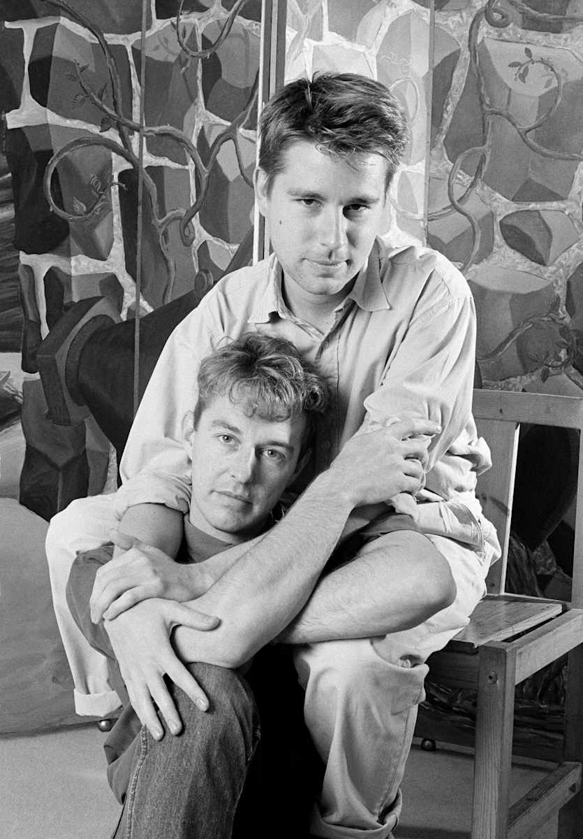 Lovers - Ten Years On, Simon & John-Paul Exhibition Print by Sunil Gupta, Image 1.