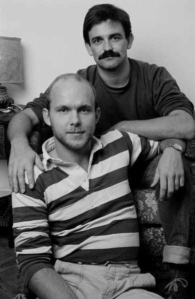 Lovers - Ten Years On, Steve & George Exhibition Print by Sunil Gupta 