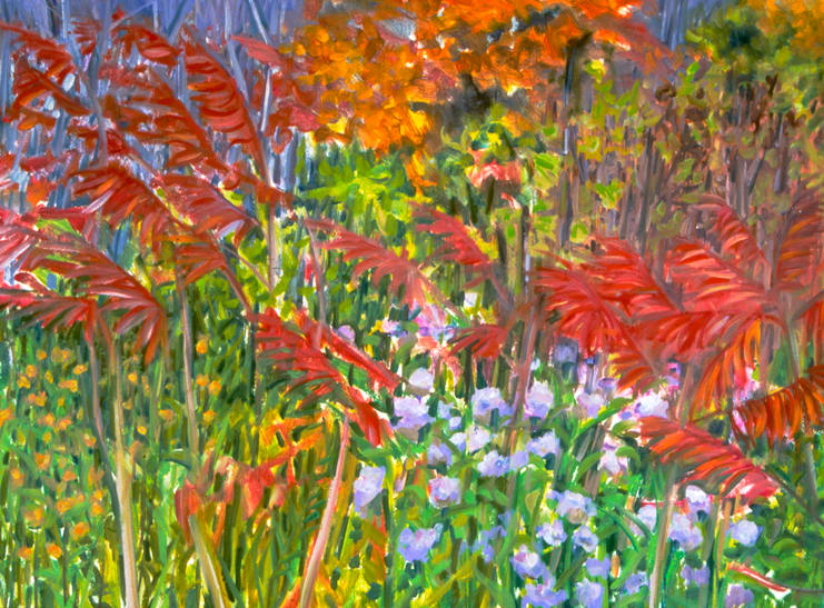 Red Sumac by Regina Silvers 