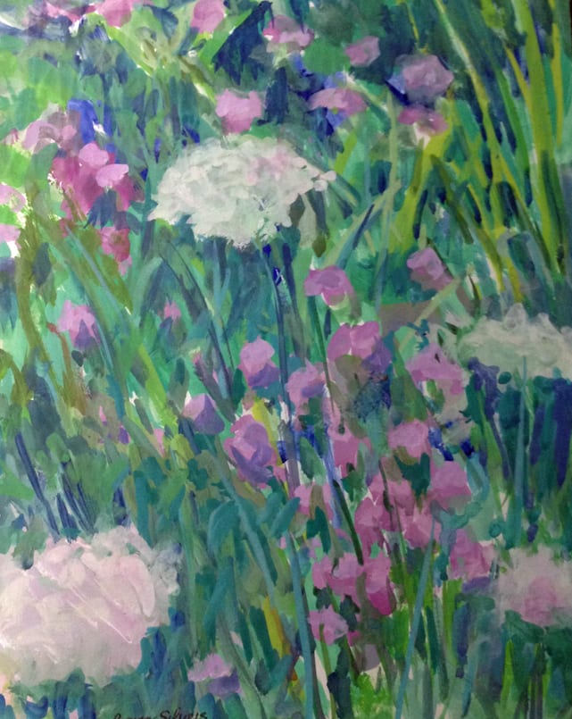 Queen Anne's Lace & Clover by Regina Silvers 