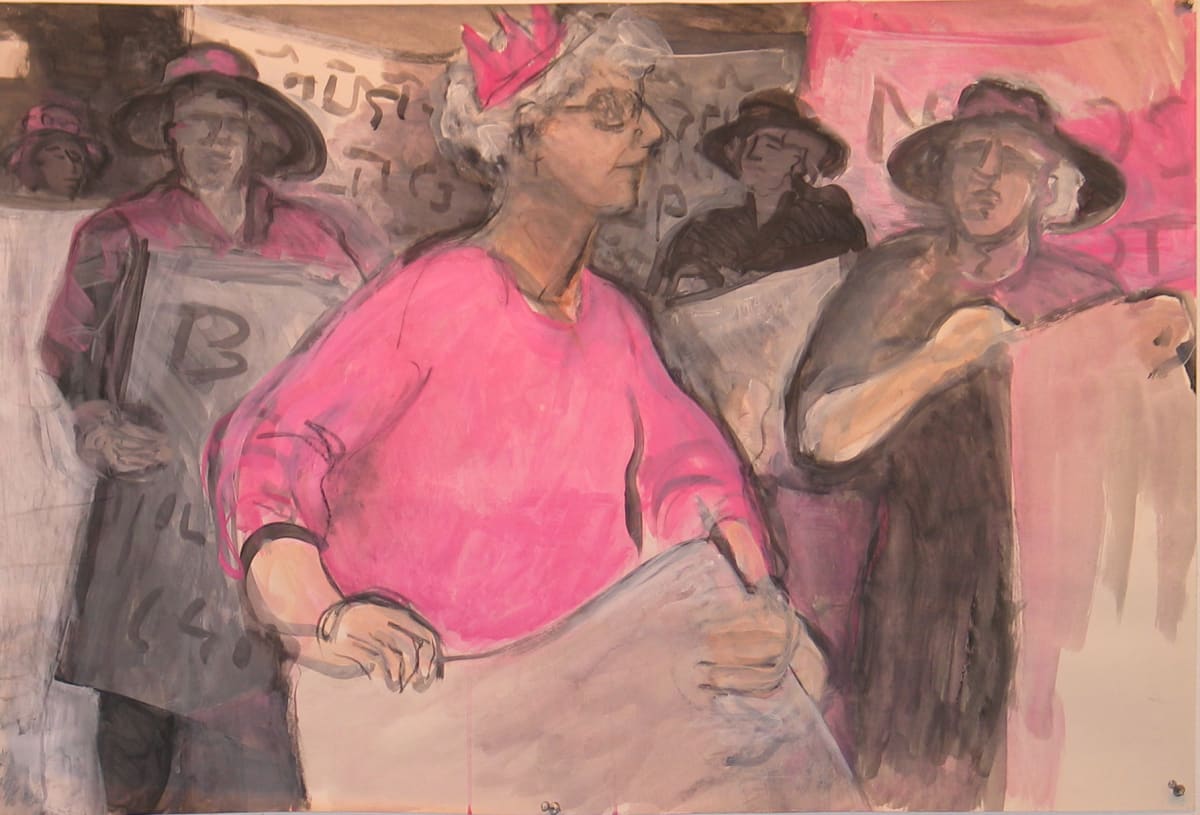 Code Pink Granny by Regina Silvers, Image 7.