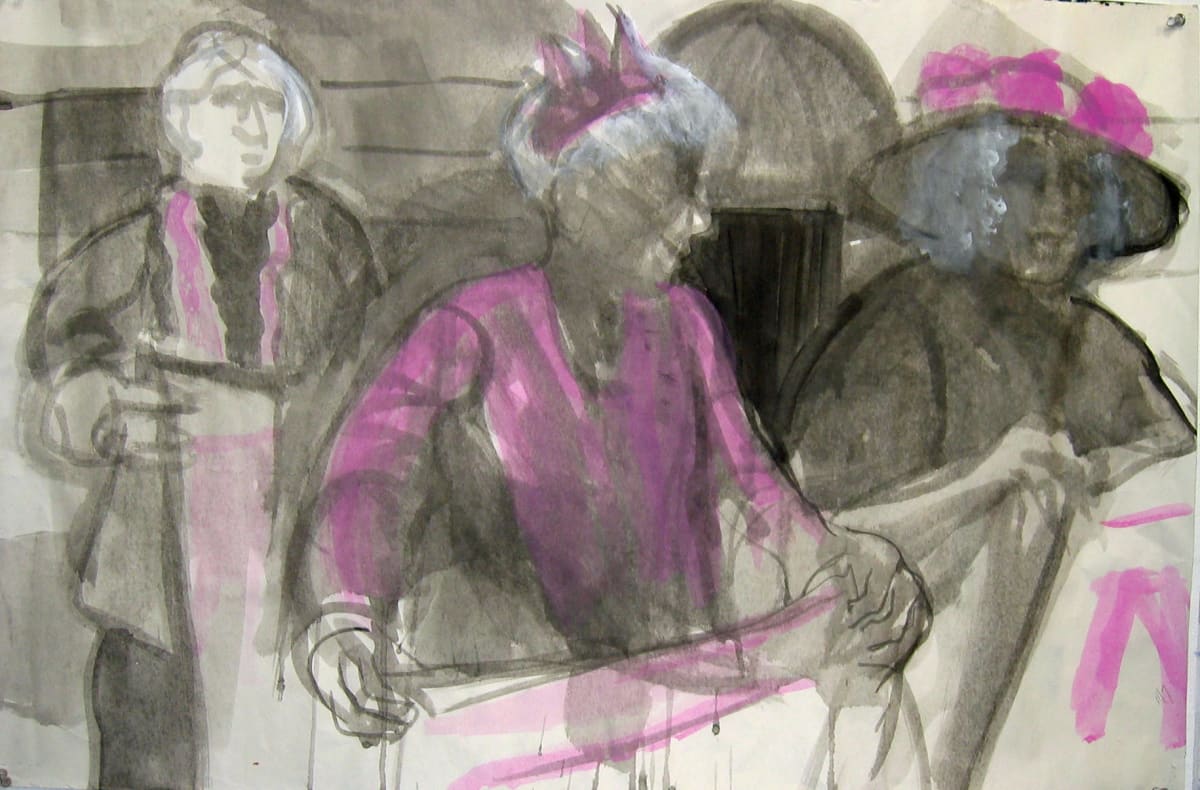 Code Pink Granny 4 by Regina Silvers, Image 8.