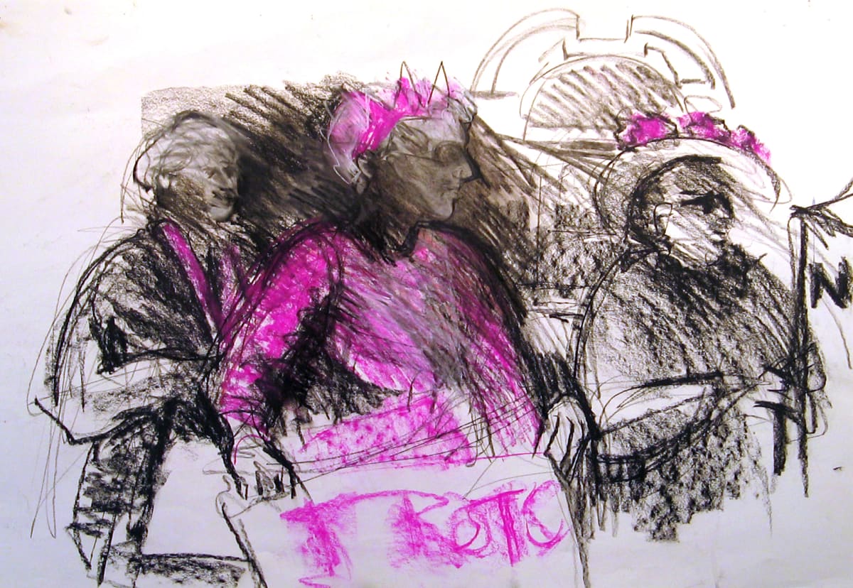 Code Pink Granny 5 by Regina Silvers 