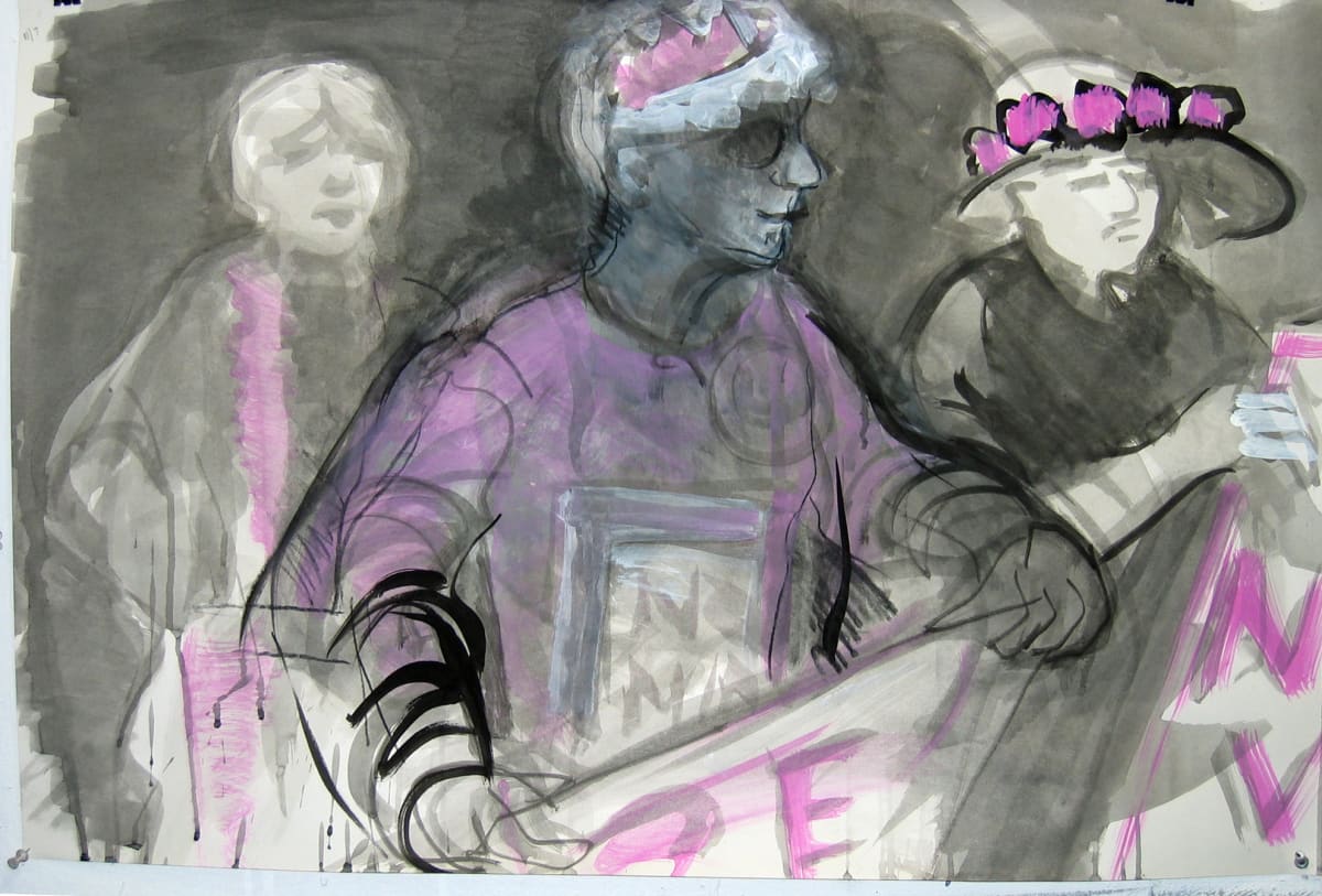 Code Pink Granny 6 by Regina Silvers 