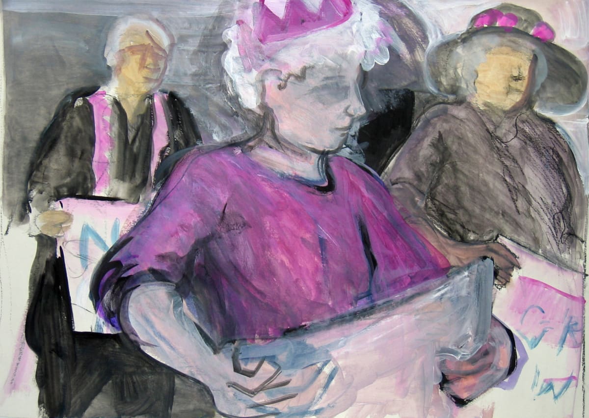 Code Pink Granny 8 by Regina Silvers, Image 2.