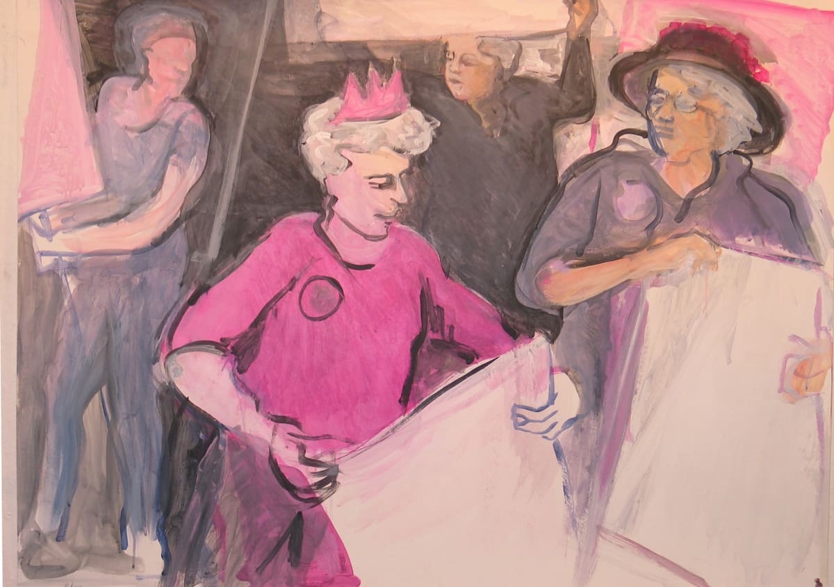 Code Pink Granny 9 by Regina Silvers, Image 3.