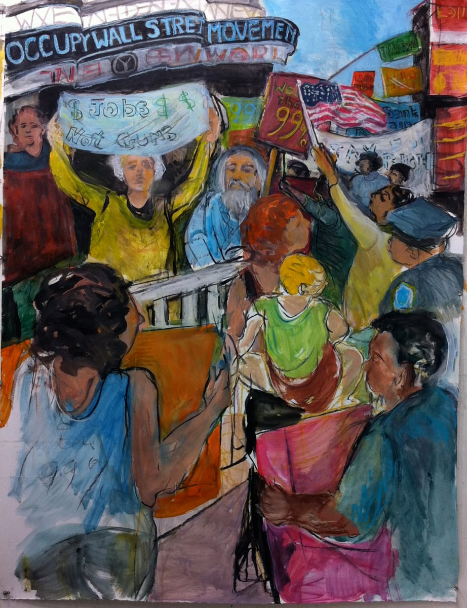 Occupy Wall Street, Times Square #3 by Regina Silvers 