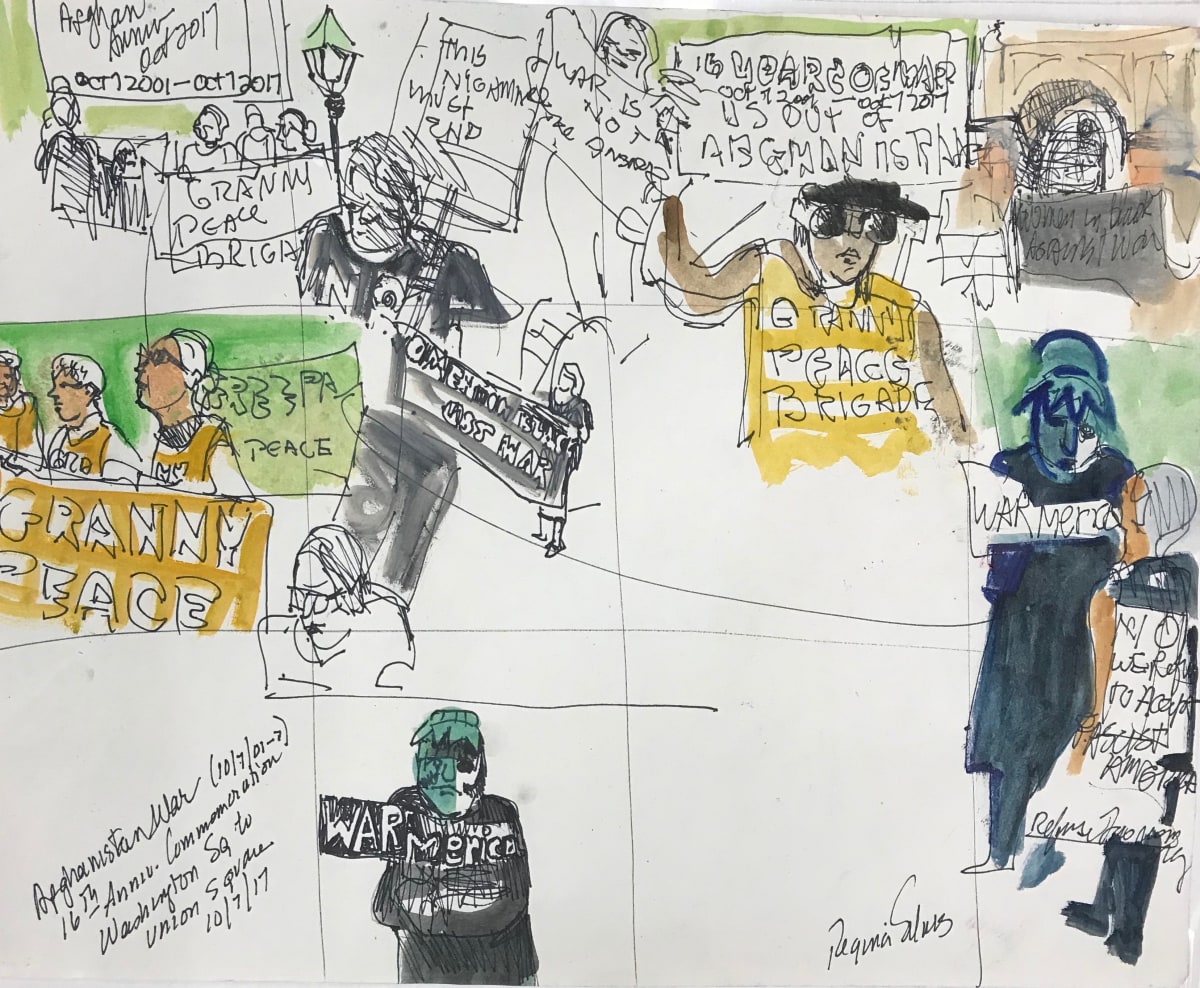 Afghan War Anniversary by Regina Silvers 