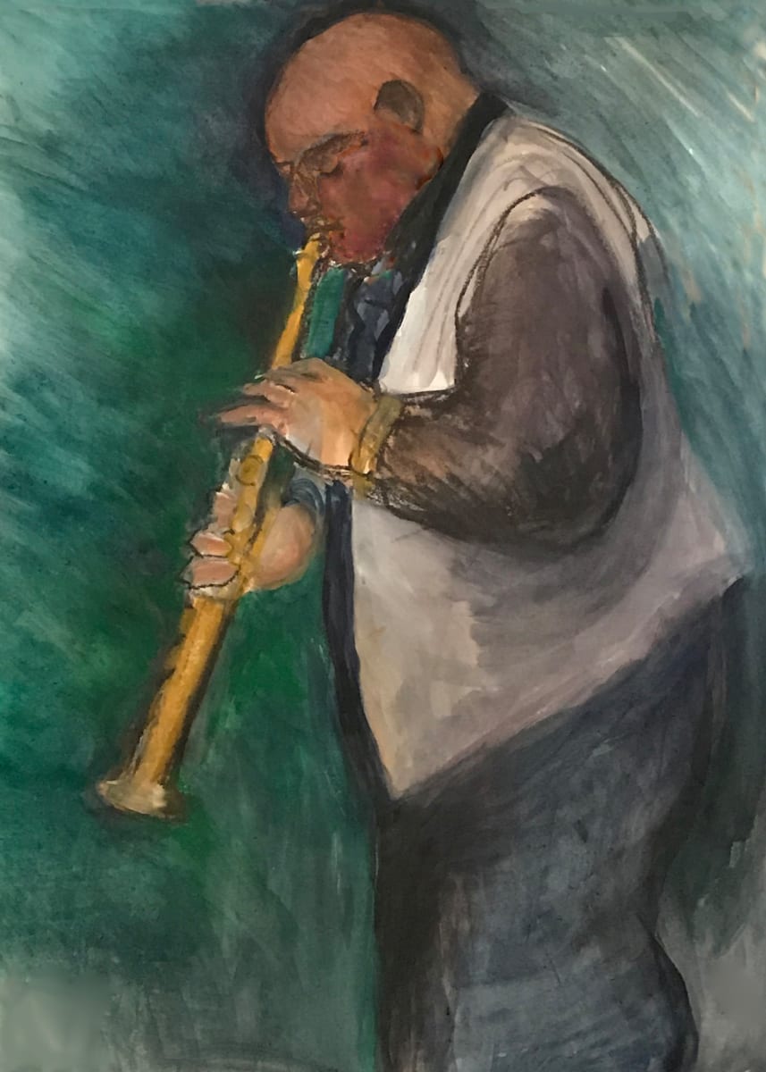 Horn Player #2 by Regina Silvers 