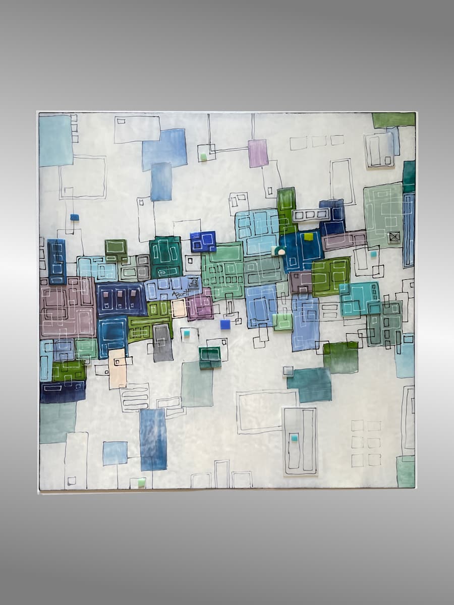 Very Retro Blue by Anne Burtt, Image 2.
