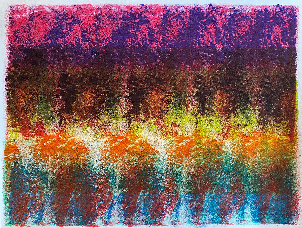 Carry That Weight by Dean Brown  Image: 2024, 15x20, acrylic on paper