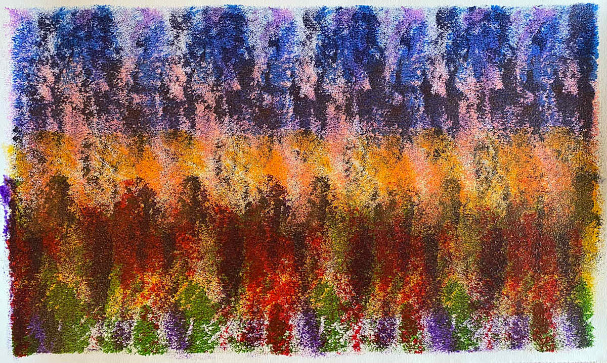 Executive Flesh by Dean Brown  Image: 2024, 12x20, acrylic on paper