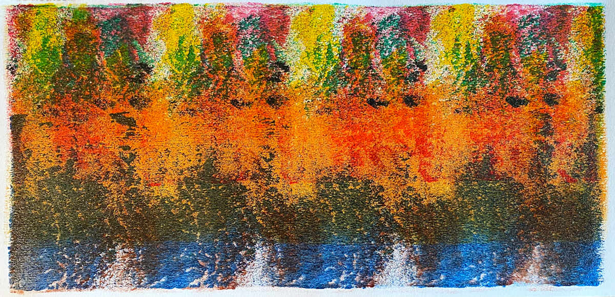 Gauntlet by Dean Brown  Image: 2024, 10x20, acrylic on paper