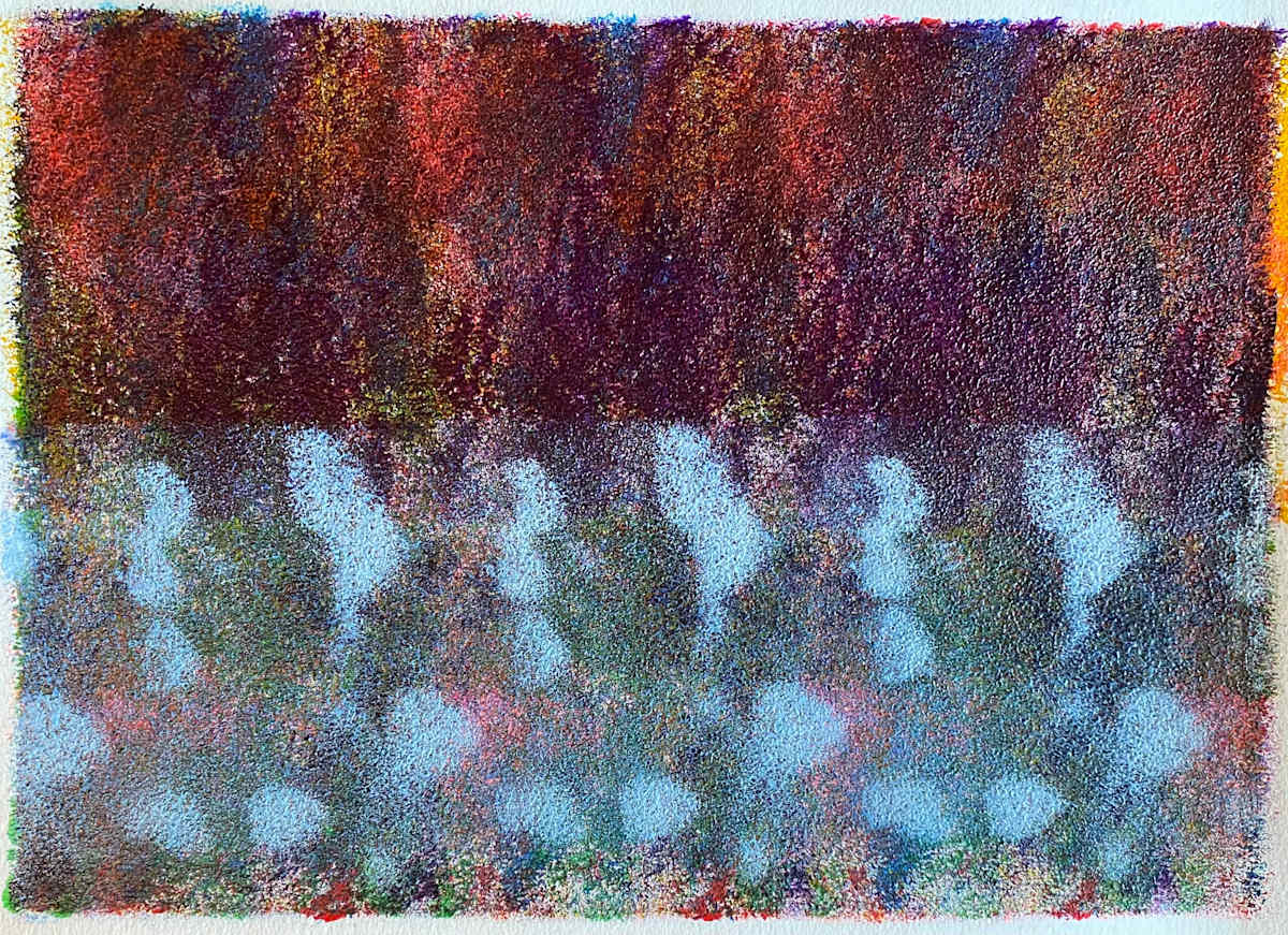 Memory Field by Dean Brown  Image: 2024, 11x15, acrylic on paper