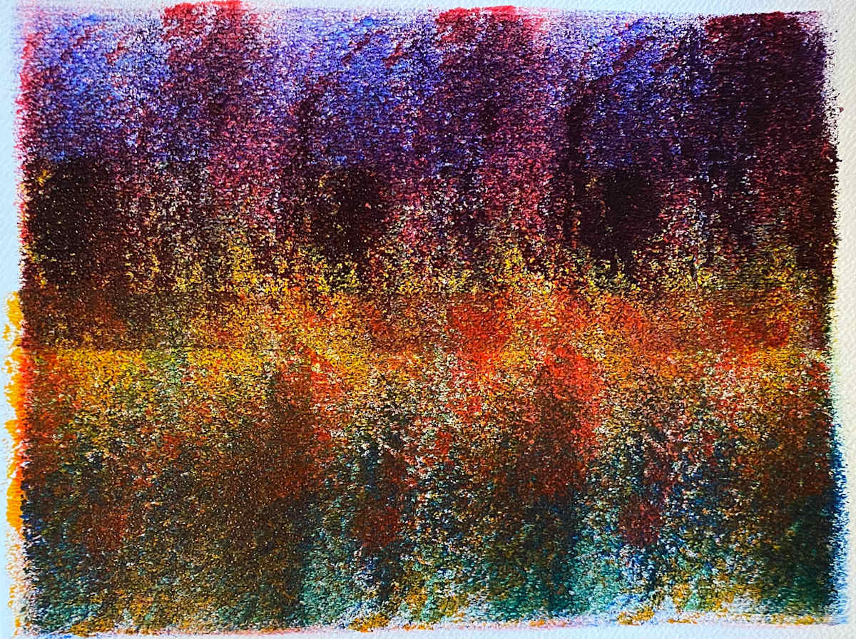 Outside Total by Dean Brown  Image: 2024, 10x12, acrylic on paper