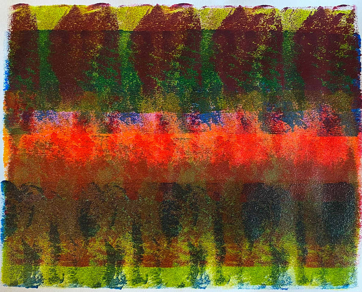 Primordial Decree by Dean Brown  Image: 2024, 16x20, acrylic on paper
