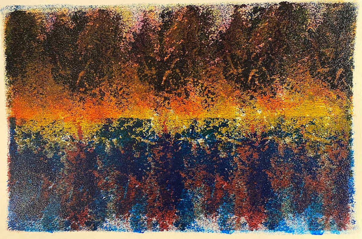 Protection by Dean Brown  Image: 2024, 12x18, acrylic on paper