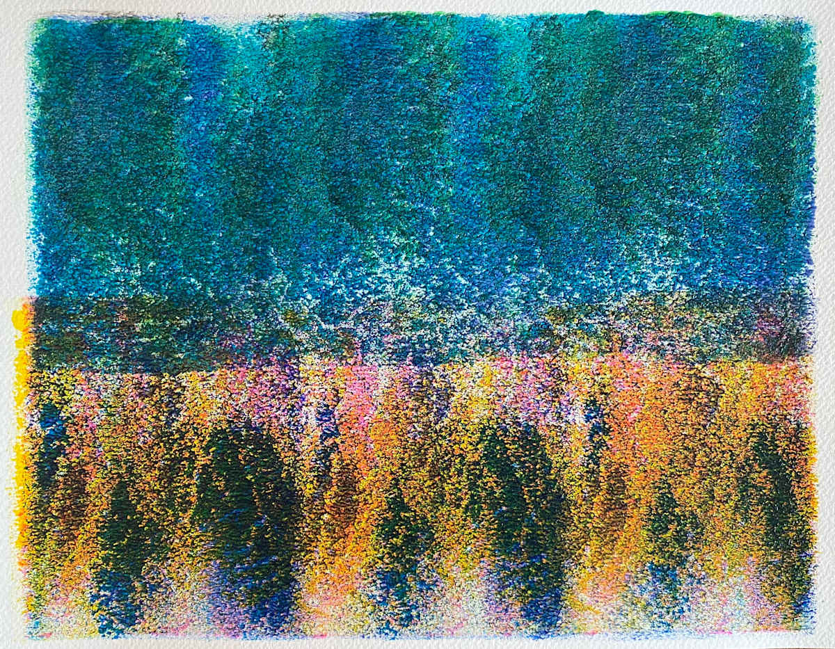 Retreat by Dean Brown  Image: 2024, 10x12, acrylic on paper