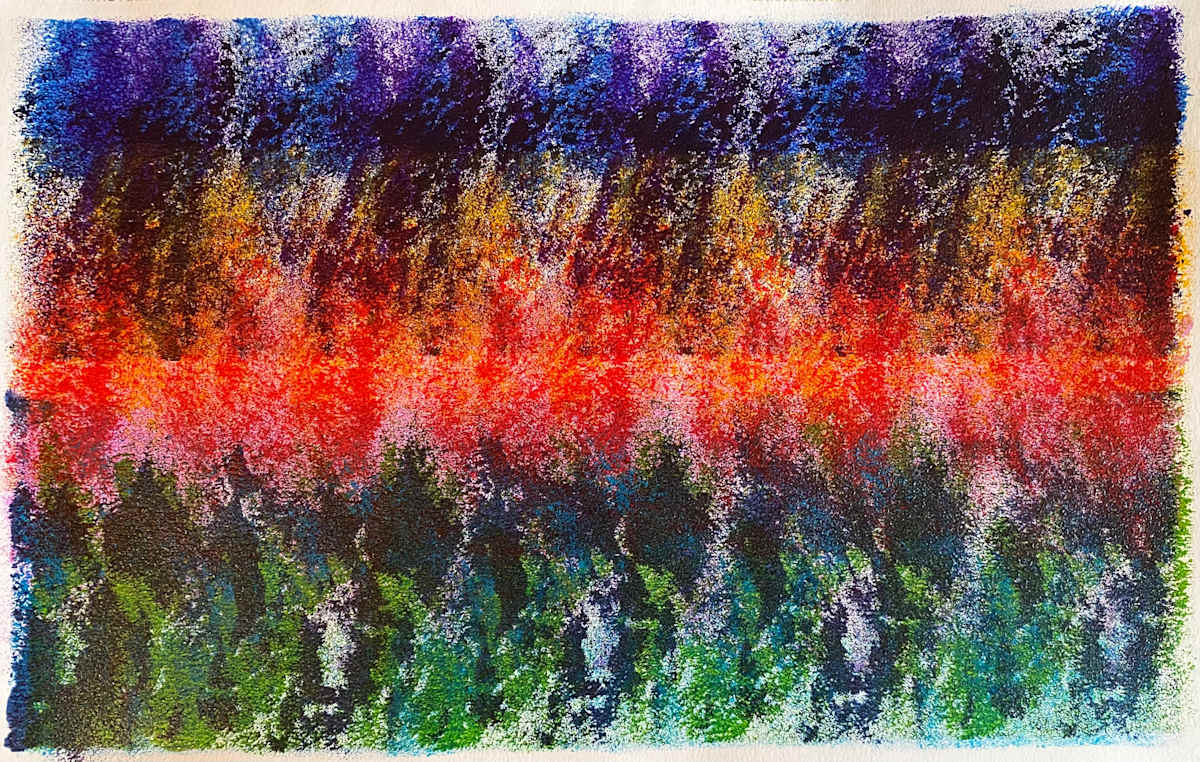 Splash by Dean Brown  Image: 2024, 12x20, acrylic on paper