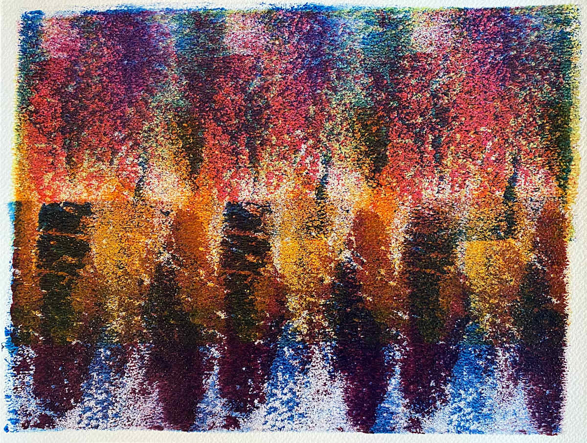 Trickle Down by Dean Brown  Image: 2024, 10x12, acrylic on paper