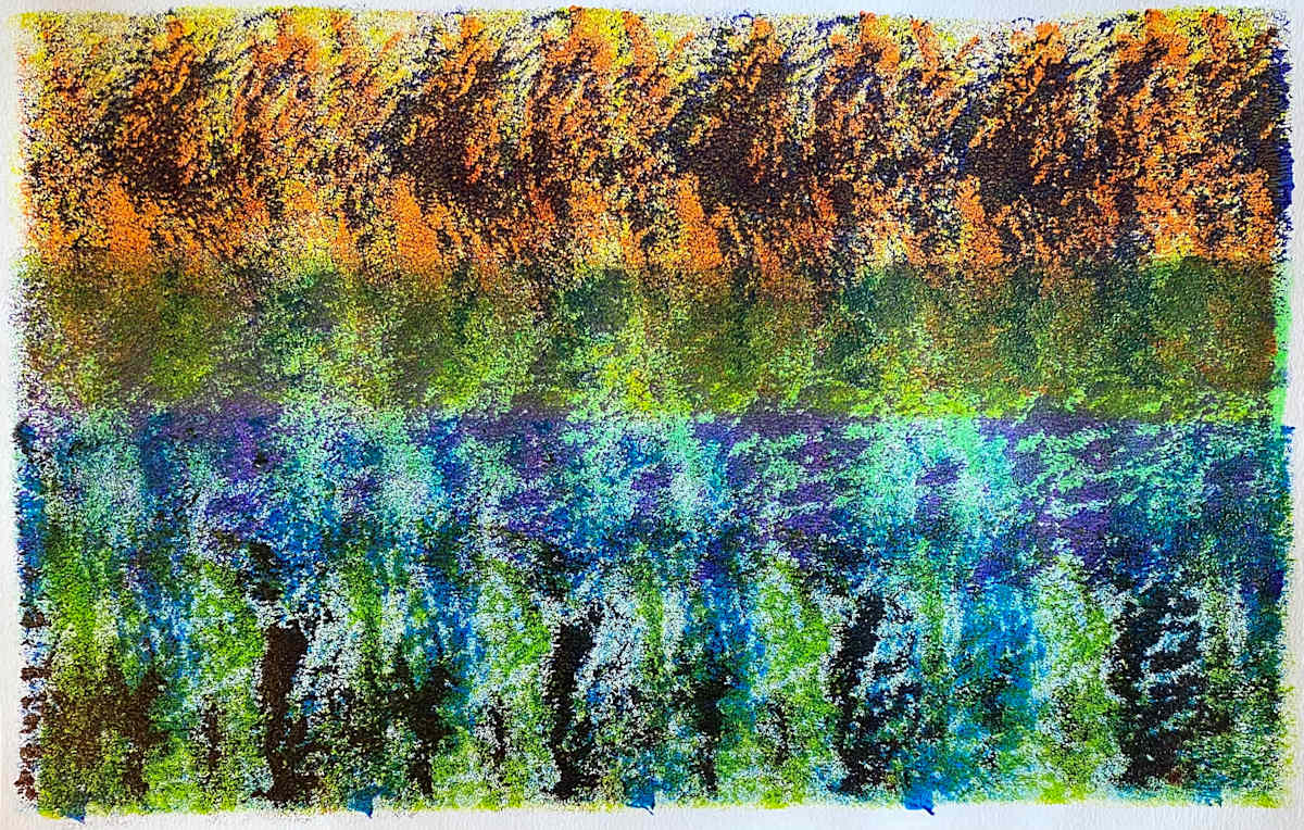 Vacation by Dean Brown  Image: 2024, 13x20, acrylic on paper