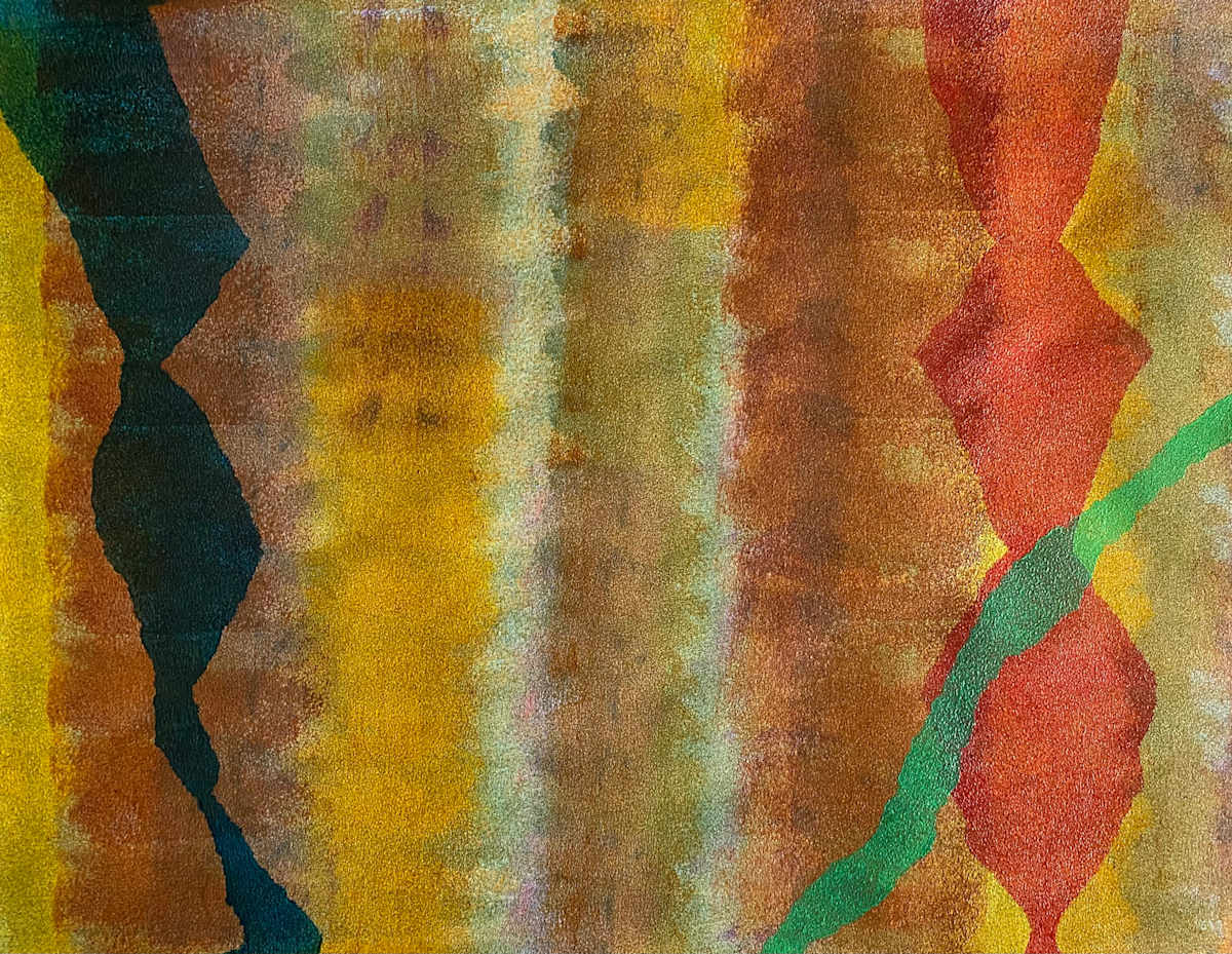 Abeyance Truss by Dean Brown  Image: 2025, 20x26, acrylic on paper