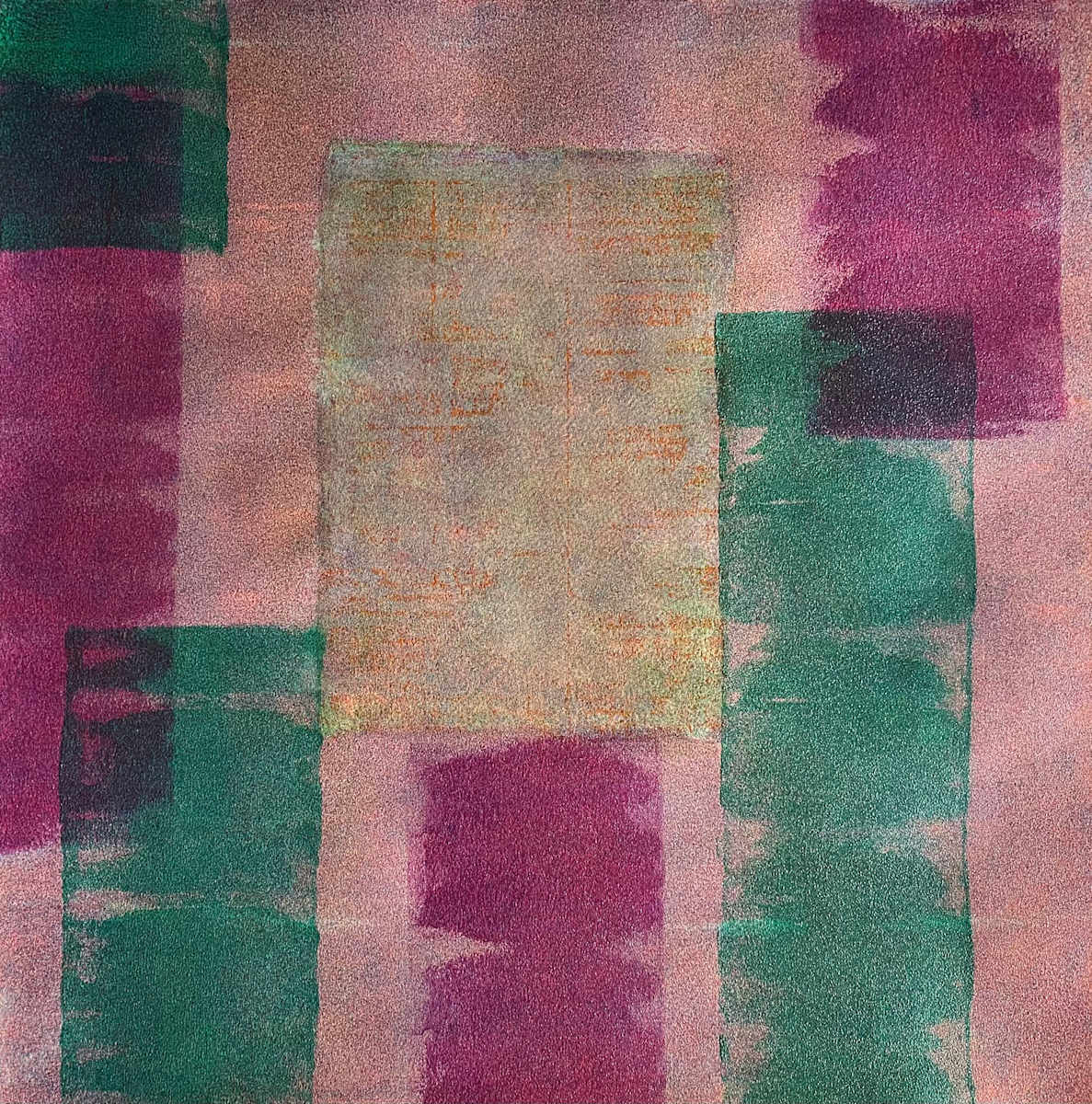 Abyssal Embrace by Dean Brown  Image: 2025, 24x24, acrylic on paper