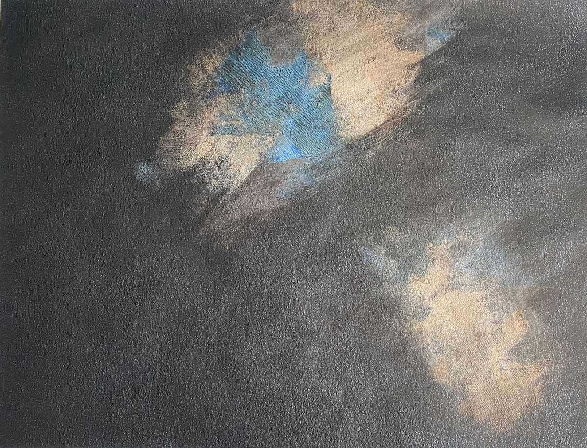 Awe by Dean Brown  Image: 2025, 20x26, acrylic on paper