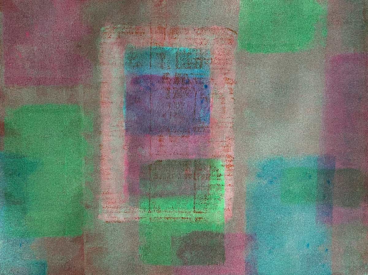Beacon of Tranquil Dawn by Dean Brown  Image: 2025, 18x24, acrylic on paper