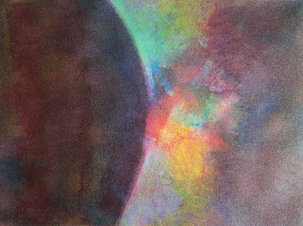 Bite Periphery by Dean Brown  Image: 2025, 18x24, acrylicon paper