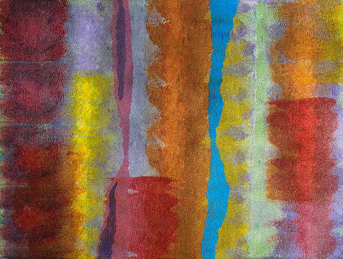 Bound Inference by Dean Brown  Image: 2025, 18x24, acrylic on paper