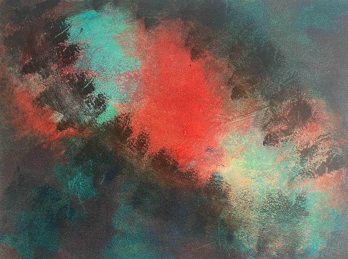 Chimera by Dean Brown  Image: 2025, 18x24, acrylic on paper