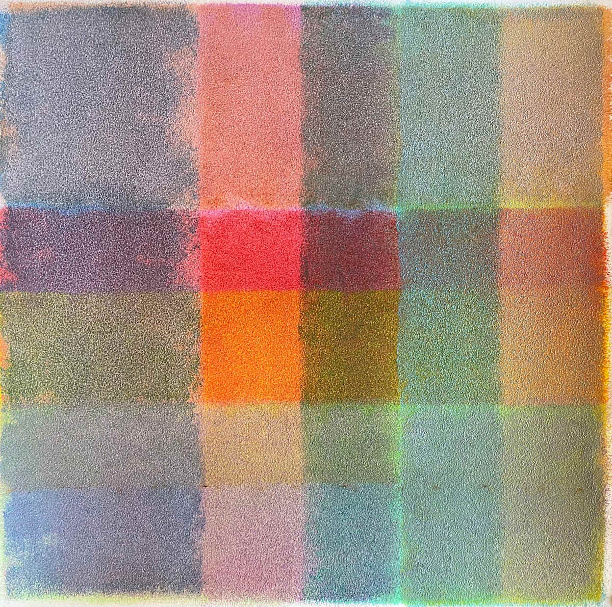 Clear Casualty by Dean Brown  Image: 2025, 18x18, acrylic on paper