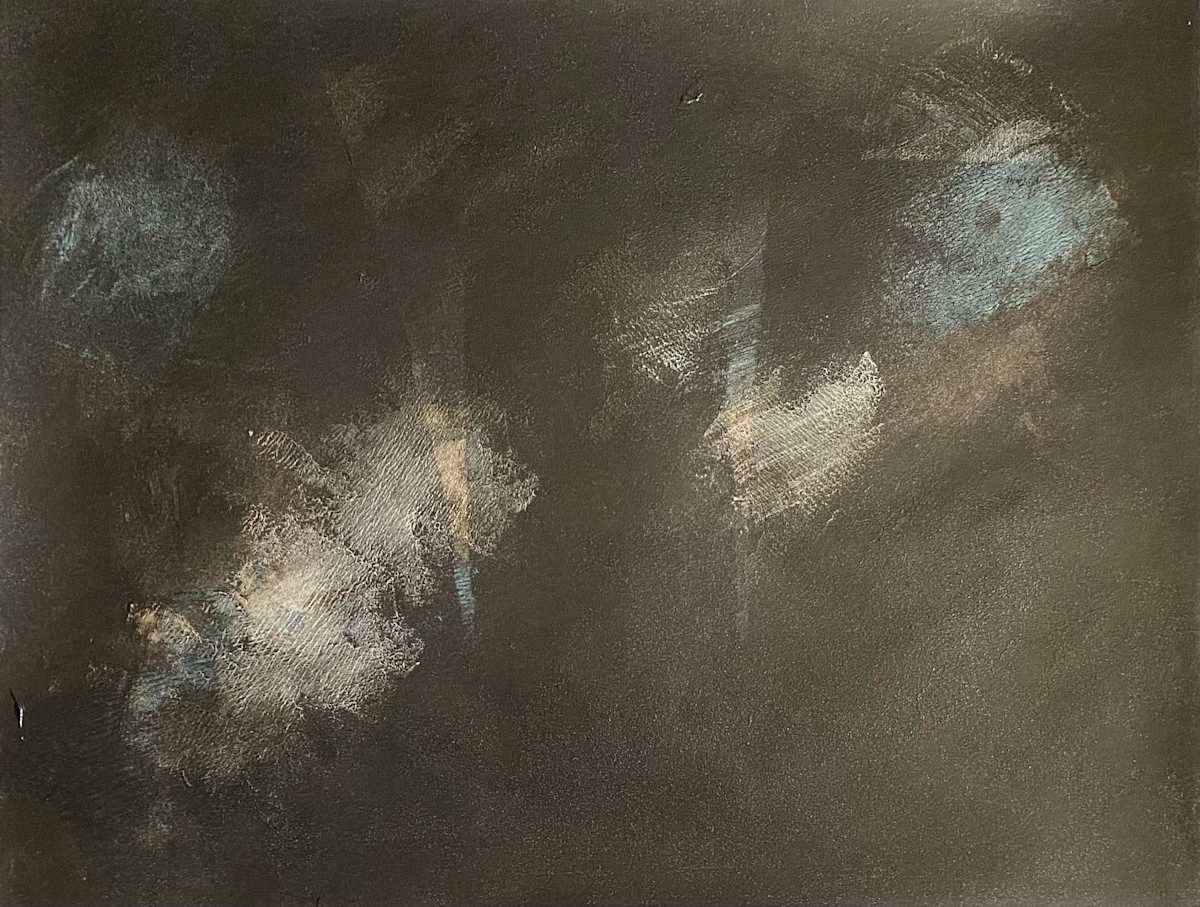 Collapse by Dean Brown  Image: 2025, 20x26, acrylic on paper