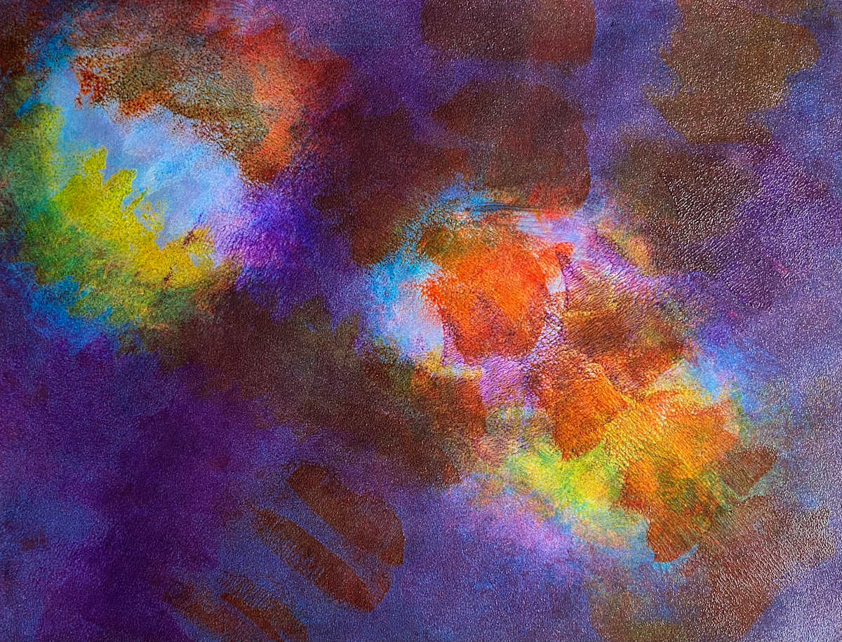 Dreamtime Bias by Dean Brown  Image: 2025, 20x26, acrylic on paper