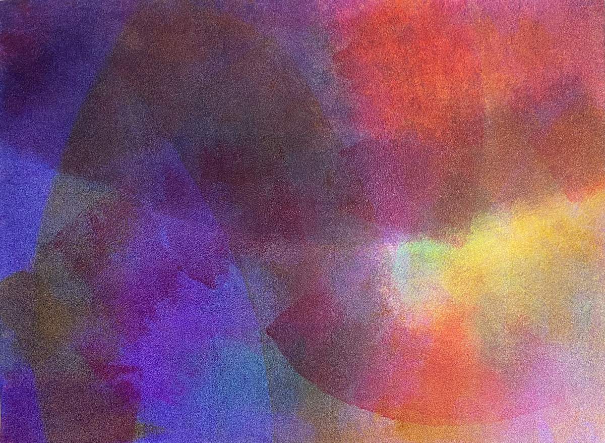 Eclipse by Dean Brown  Image: 2025, 18x24, acrylic on paper